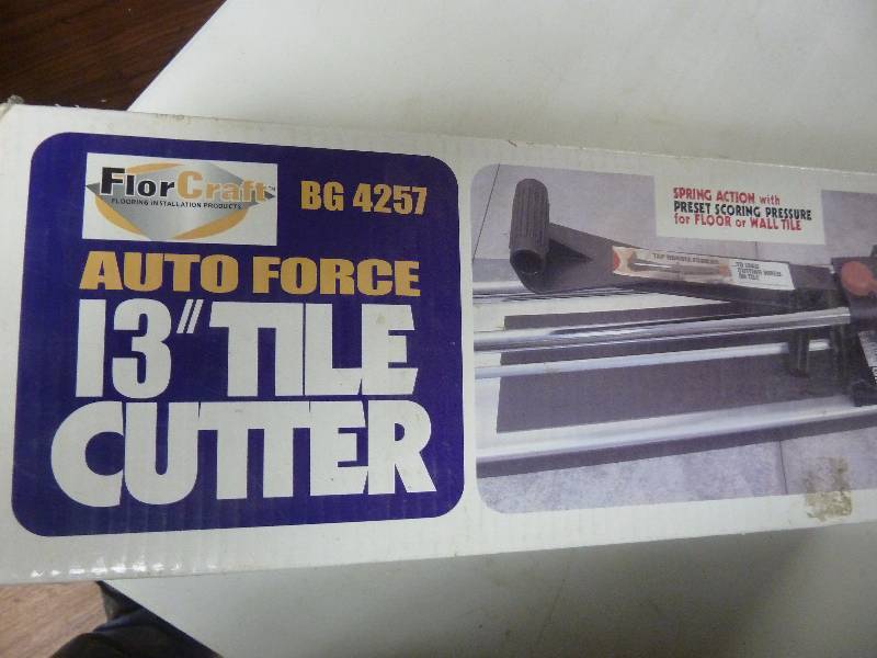 lot 309 image: Auto Force Tile Cutter - New In Box