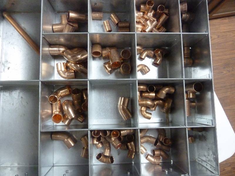 lot 342 image: Large Assortment of Copper Fittings