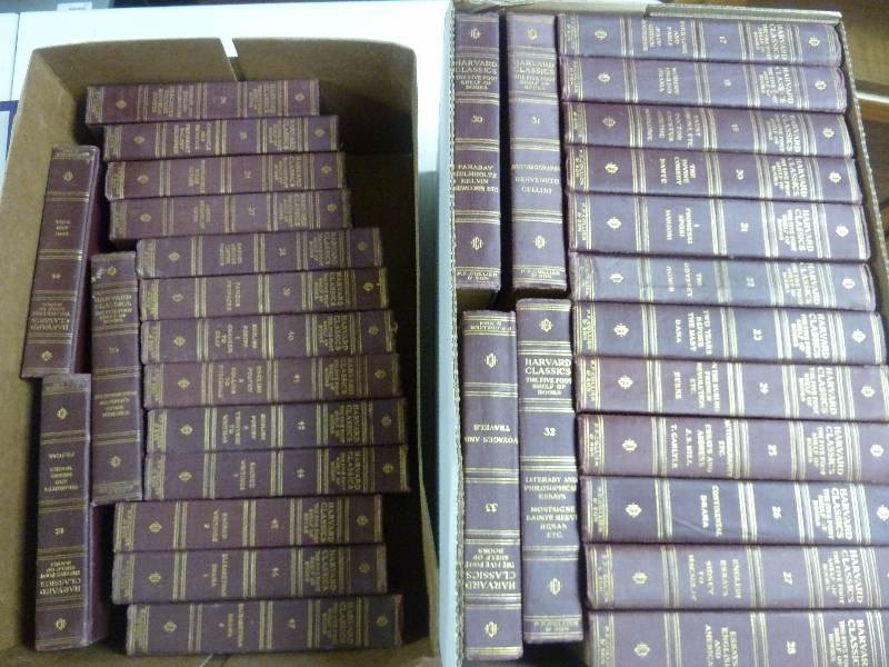 lot 344 image: Vintage Harvard Classics Books