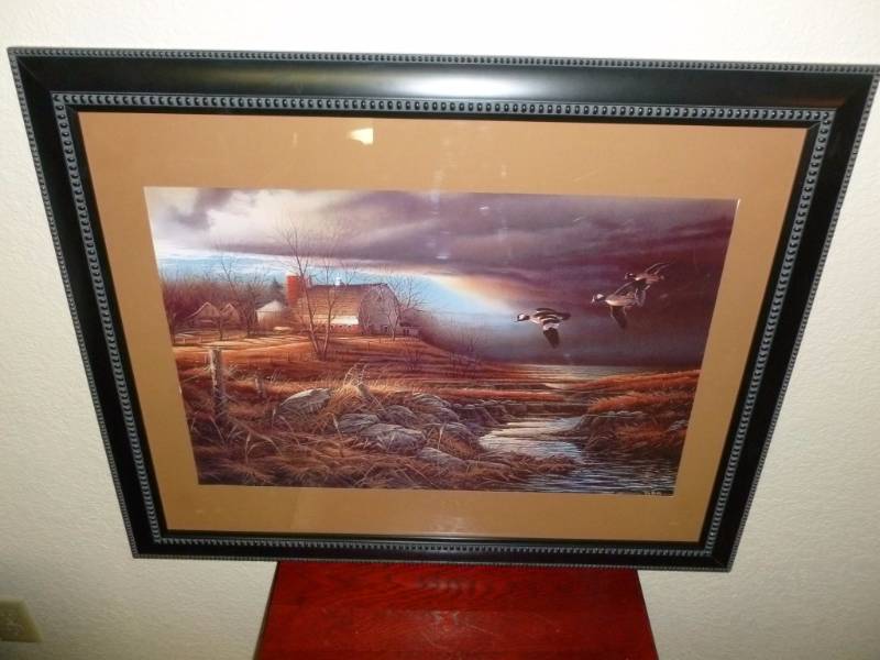 lot 8 image: Terry Redlin Print