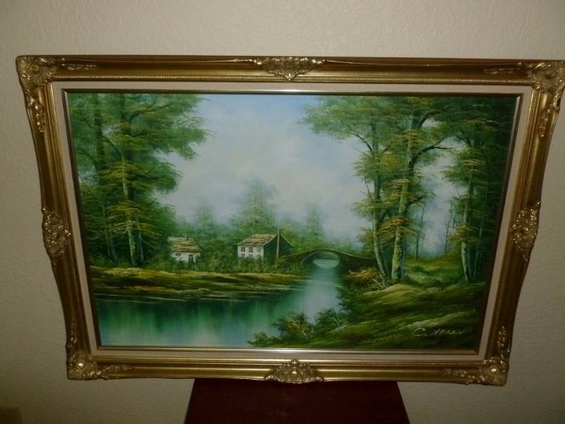 lot 61 image: Original Oil On Canvas
