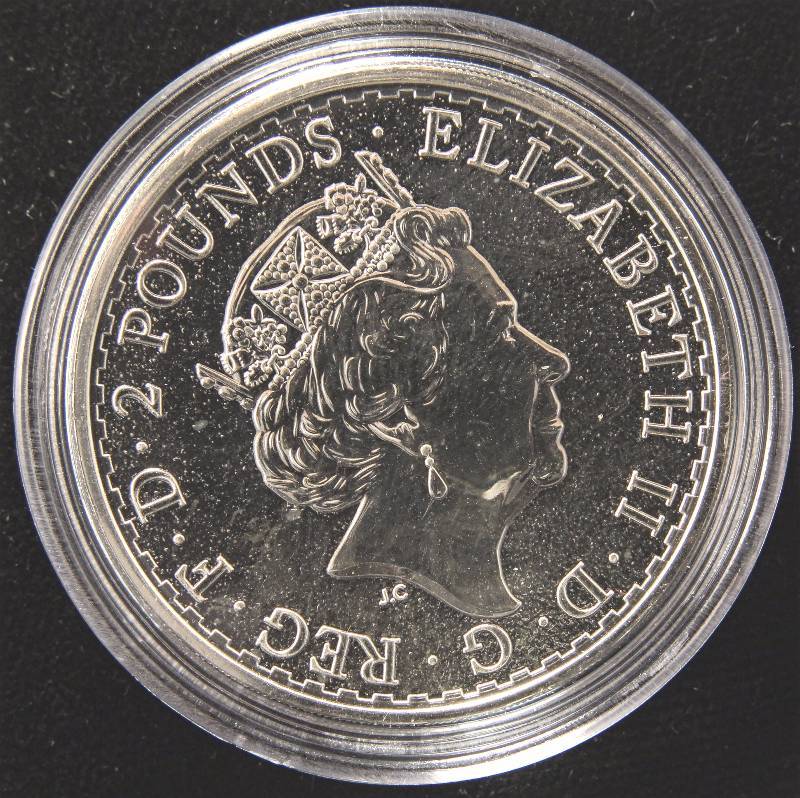 2016 BRITTANIA 1 TROY OZ. .999 FINE SILVER IN AIRTITE HOLDER