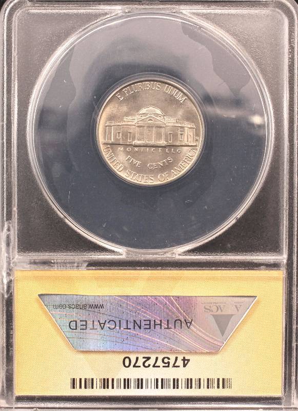 1938-S JEFFERSON NICKEL MS65 ANACS