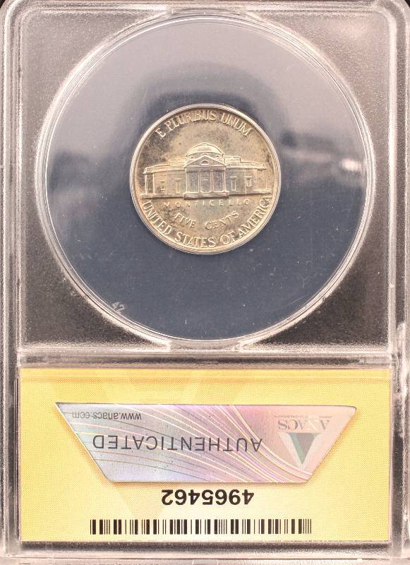 1954 JEFFERSON NICKEL PROOF PF65 ANACS
