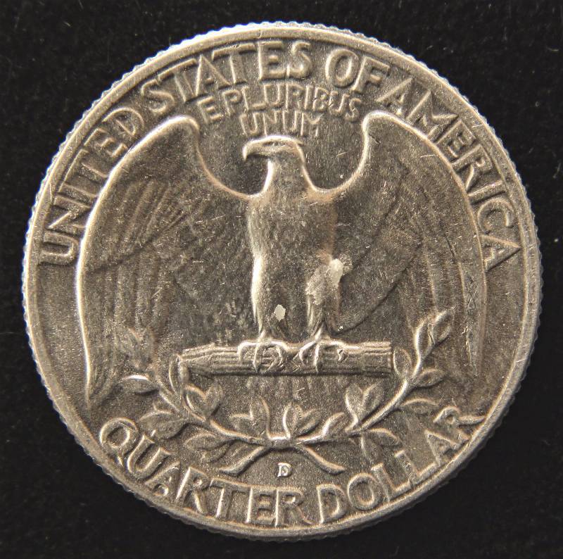 1964-D WASHINGTON SILVER QUARTER UNC