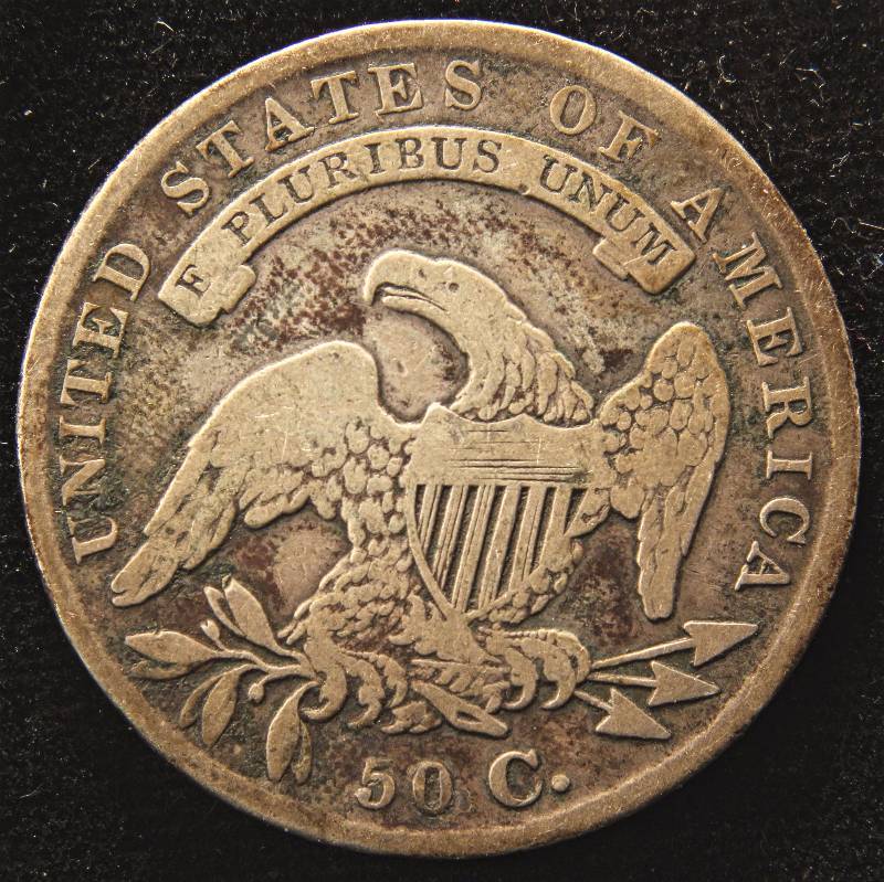 1834 US BUST SILVER HALF DOLLAR FINE