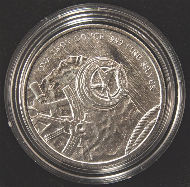 1 TROY OZ. .999 FINE SILVER PROSPECTOR IN AIRTITE HOLDER