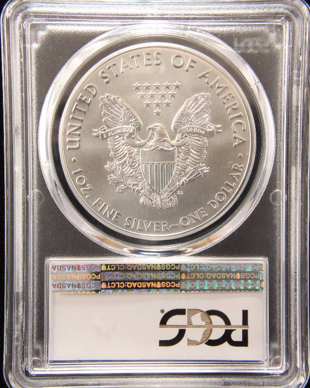 2017(W) AMERICAN SILVER EAGLE 1 TROY OZ. .999 FINE SILVER MS70 PCGS FIRST STRIKE