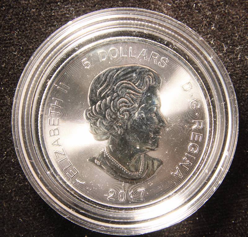 2017 CANADA SILVER LYNX 1 TROY OZ. .9999 FINE SILVER IN AIRTITE HOLDER