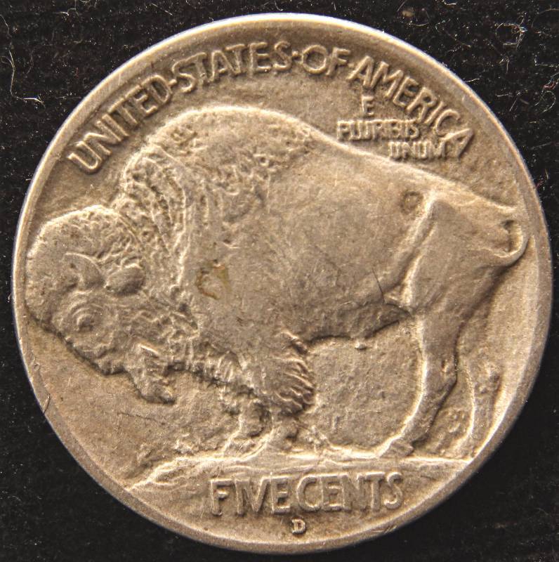 1913-D TYPE 1 BUFFALO NICKEL VF
