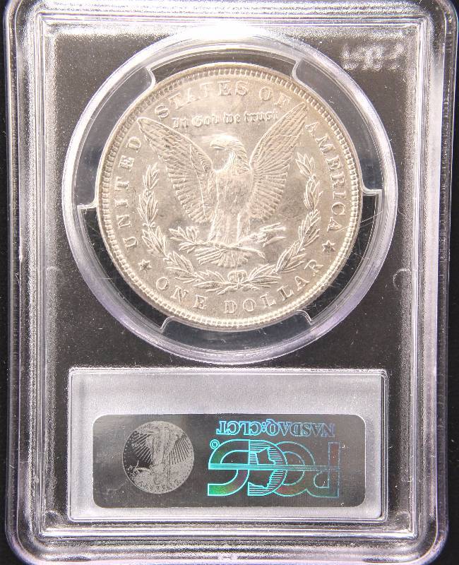 1886 MORGAN SILVER DOLLAR MS62 PCGS