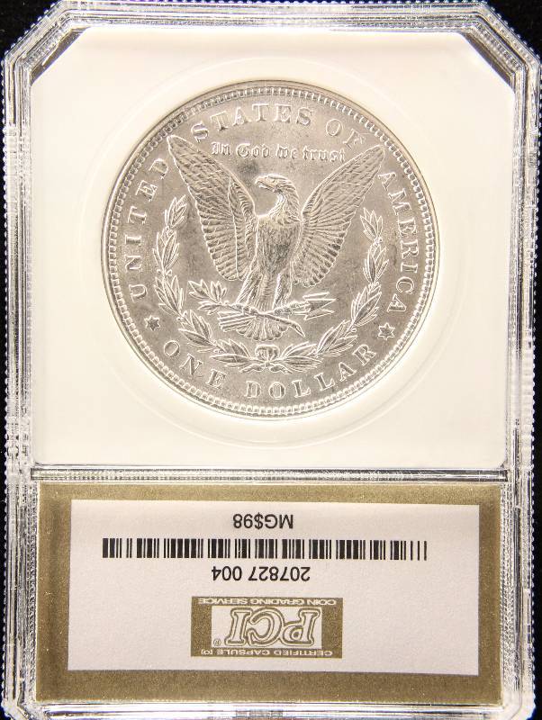 1898 MORGAN SILVER DOLLAR MS65 PCI CERTIFIED