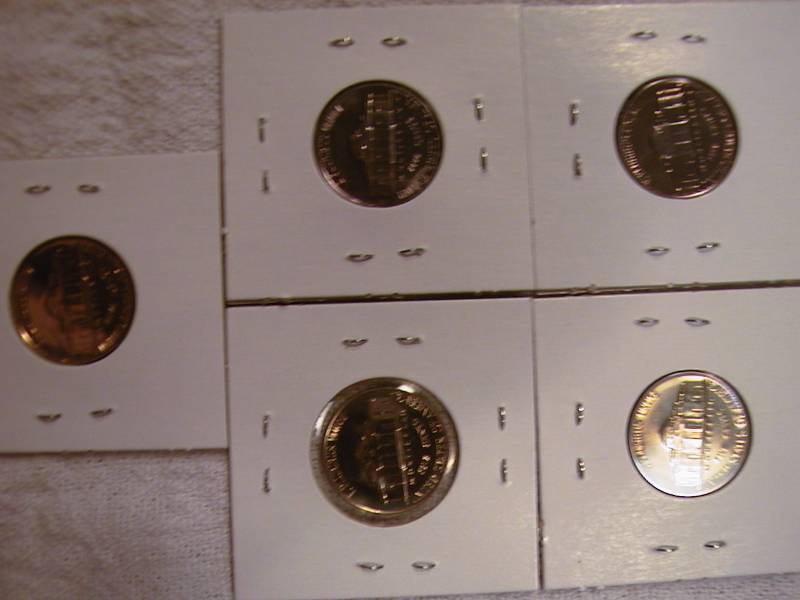 lot 39 image: 1960, 61, 62, 63, and 64 proof Nickles (uncirculated)