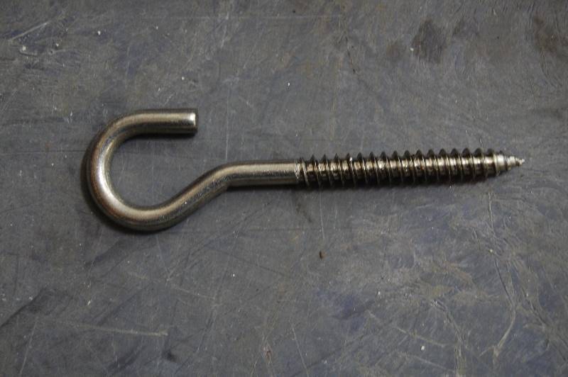 lot 8 image: 14 x 3 34 Cup Hooks-Stainless Steel-100 Hooks