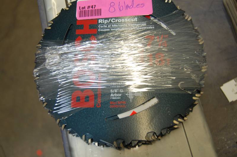 lot 47 image: 7 14 18T Circular Saw Blades