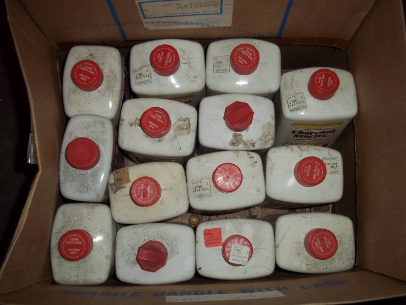 14 bottles of lighter fluid 1 quart each