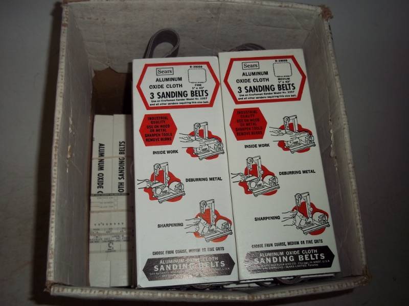 20 Boxes of Sanding Belts 3 belts each box