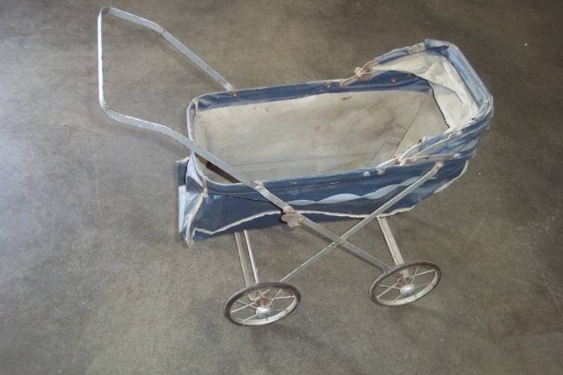 Antique doll stroller