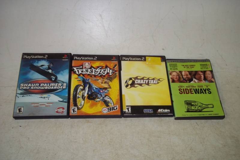 Three Play station Games and One Movie (Sideways)