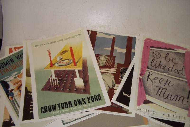 Assortment of Eight Vintage Posters 12x16