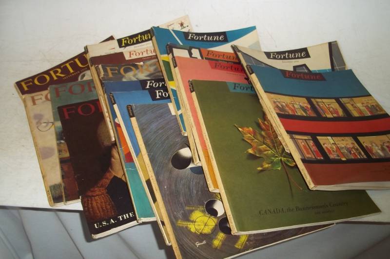 35 Vintage Fortune Magazines from 1950-1959