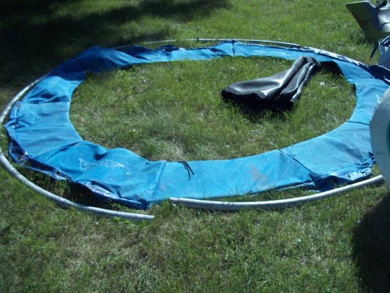 15 Aviva Trampoline with Launch pad and EZ Up