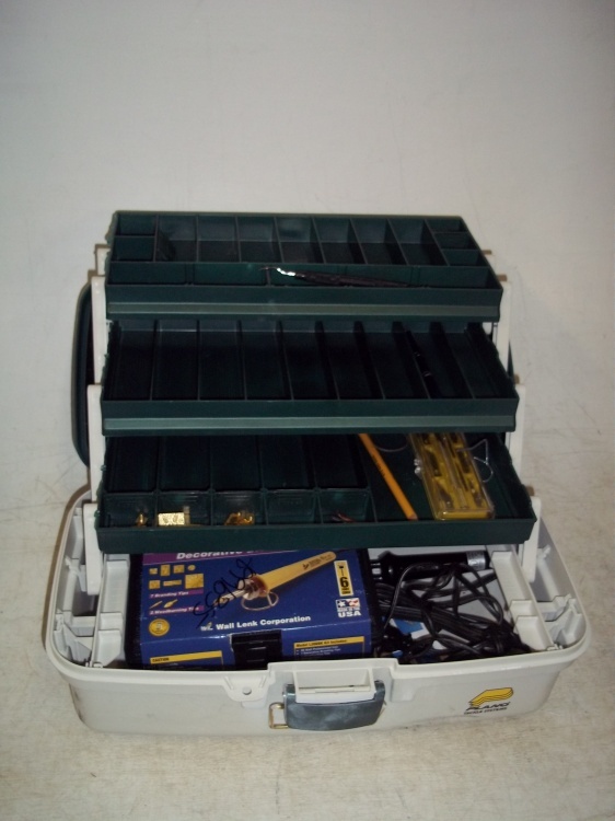 Tackle Box with Dcor Branding kit and supplies