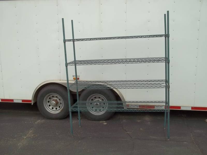 lot 9 image: Wire adjustable shelving 18 x 60 x 72