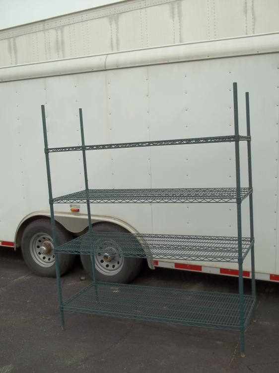 lot 10 image: Wire adjustable shelving 24 x 60 x 72