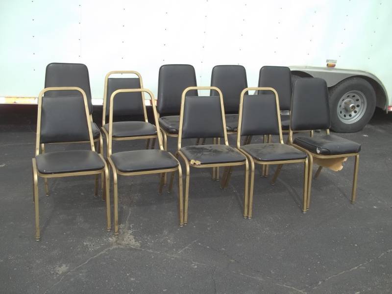 lot 68 image: 10 Chairs Some chairs need repairs