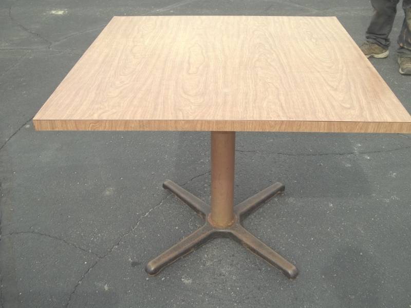 lot 69 image: Light brown Tables 36 x 36 x30