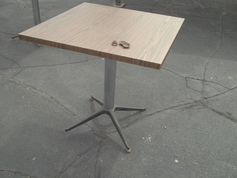 lot 74 image: Dark Brown Table 30 x 30 x 30
