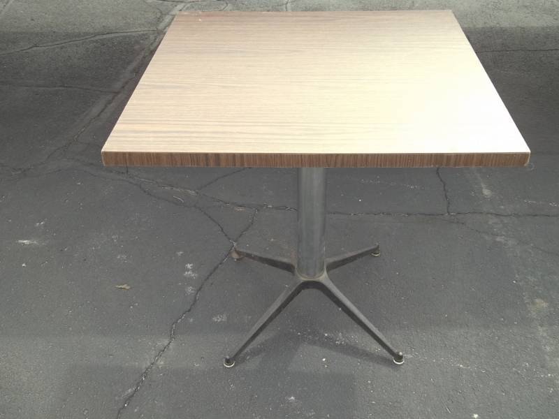 lot 76 image: Dark BrownTable 30 x 30 x 30