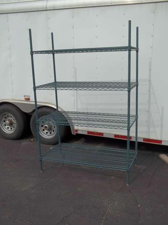 lot 80 image: Adjustable shelving rack
