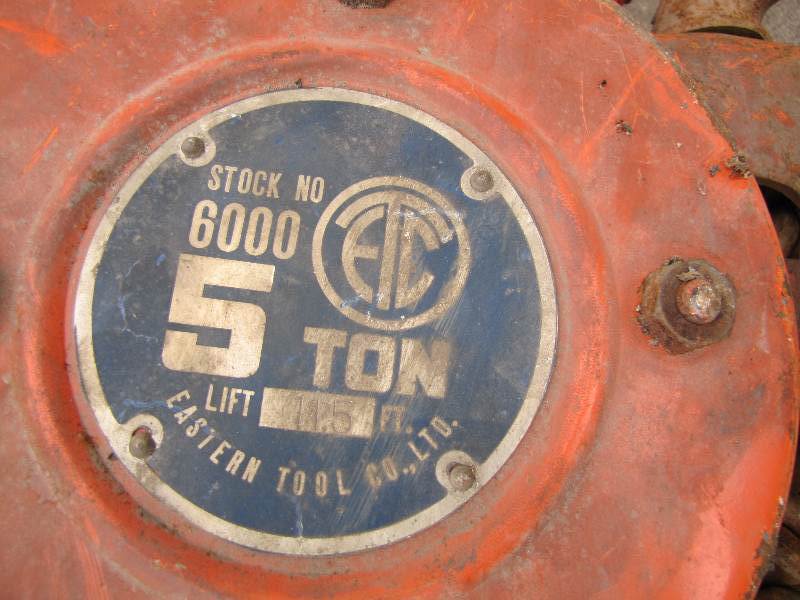 5 Ton Chain Hoist