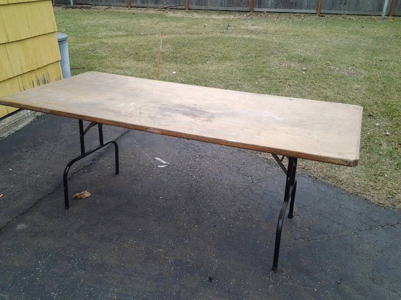 Folding Leg Table 80x37x32