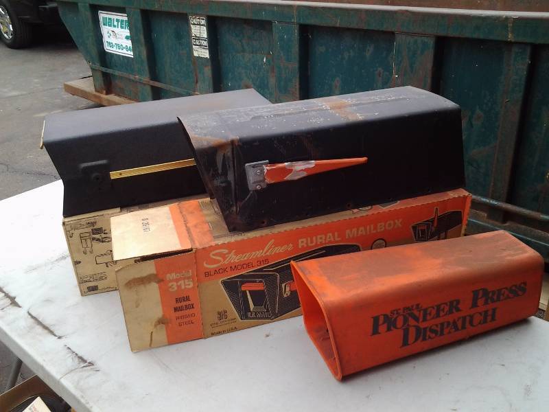 2-Mail Boxes, (1-New), 1-Newspaper Box