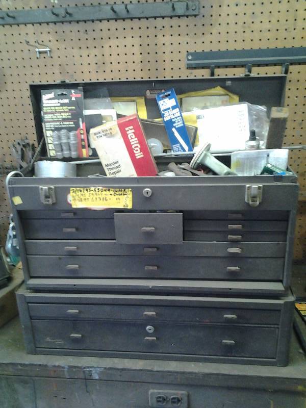 Kennedy Machinists Tool Chest & Contents-Stacking 2-Piece