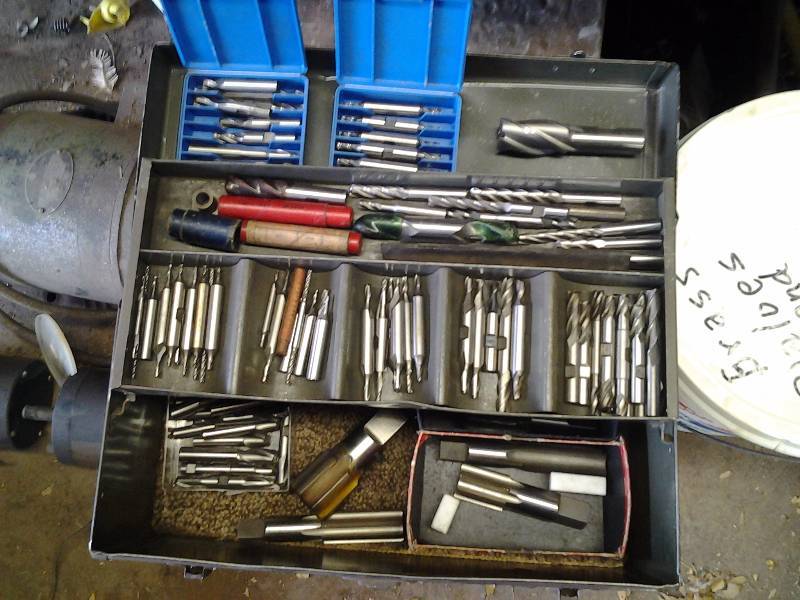 Tool Chest Full Of Assorted Milling Bits
