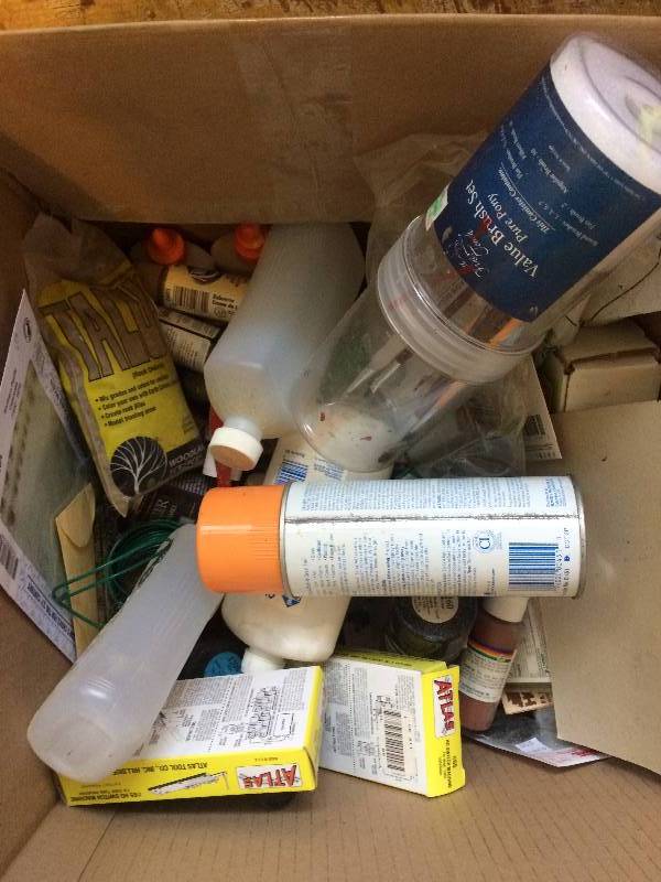 lot 14 image: Assorted Hobbyist Paint, Glue and More
