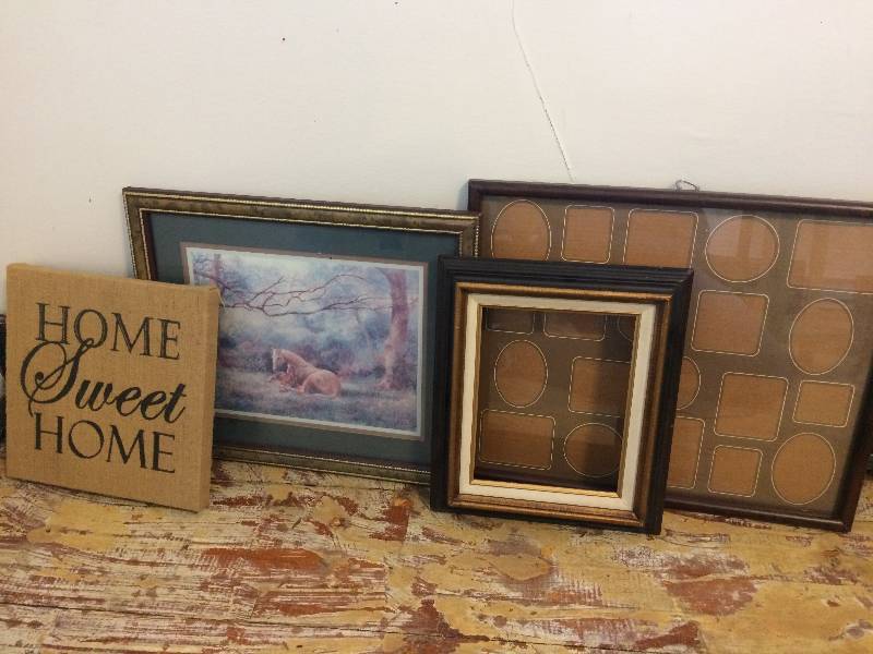 lot 22 image: Assorted Framed Pictures and Frames
