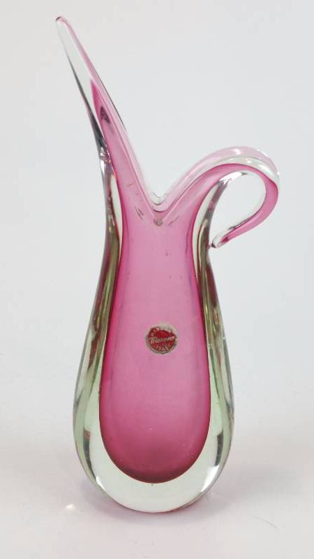 lot 72B image: 9 Flavio Poli Seguso Sommerso Murano Pitcher