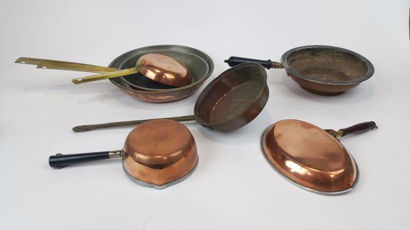 lot 96 image: Group of Copper Cookware