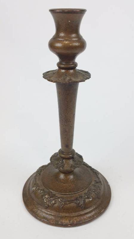 lot 97 image: Antique 10 Copper () Candlestick