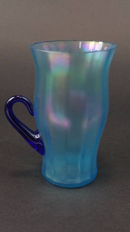 lot 50 image: Fenton Celeste Blue Stretched Lemonade Glass