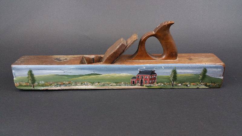 lot 61 image: Antique Sheffield Cast Steel Wood Hand Planer