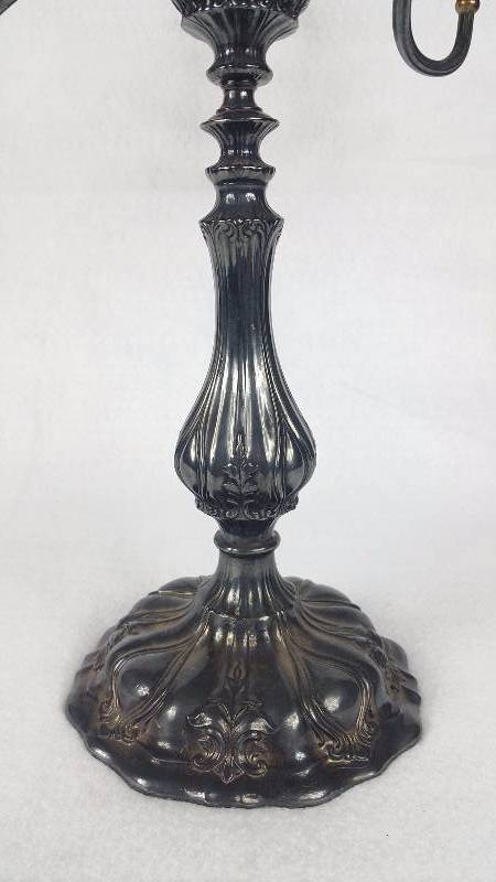 lot 5C image: 1920s Art Nouveau Crescent Silverware Mfg Co 5 Candle Candleabra