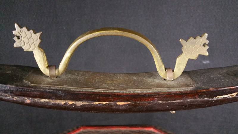 lot 23A image: Antique Asian Chinese Wedding Basket