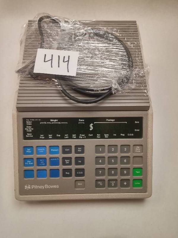 lot 414 image: Pitney Bowes A510 Digital Postage Scale GOOD WORKING CONDITION