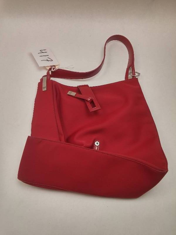 lot 417 image: DKNY City Red Handbag Purse